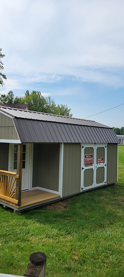 10x20 Lofted Side Porch