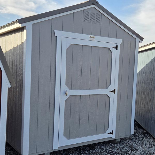 8×12 Utility Building gray 8x12 Utility Building gray