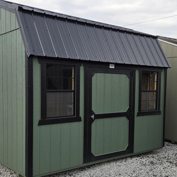 10x12 Side Lofted Barn green