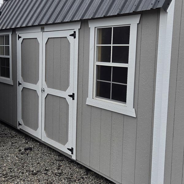 10x16 side lofted barn