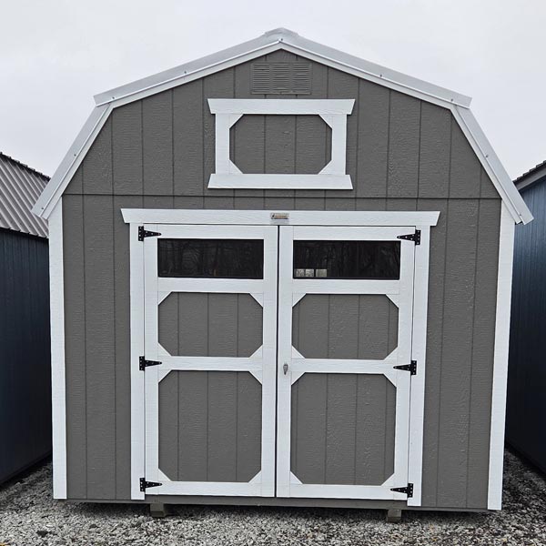 10x20 Lofted Barn (gray windows in door)