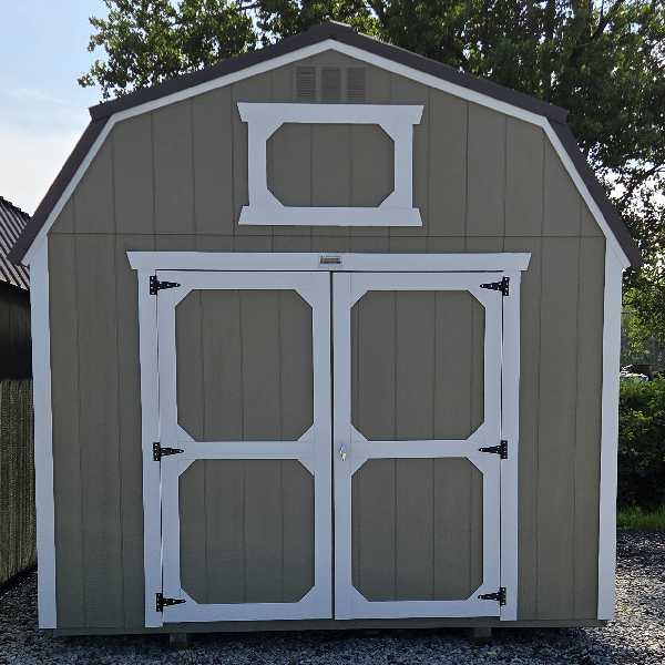 10x12 Lofted barn white trim